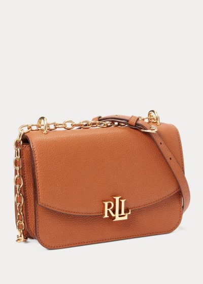 Bolsa Cruzadas Ralph Lauren Mujer Marrom - Medium Leather - GJEUW3605